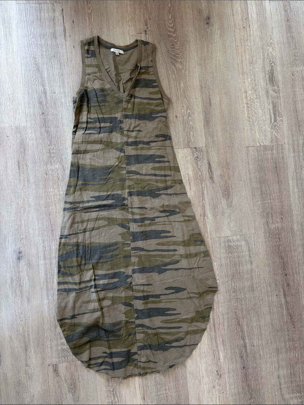 Z Supply Olive & Dark Green Camo Midi Tank Dress